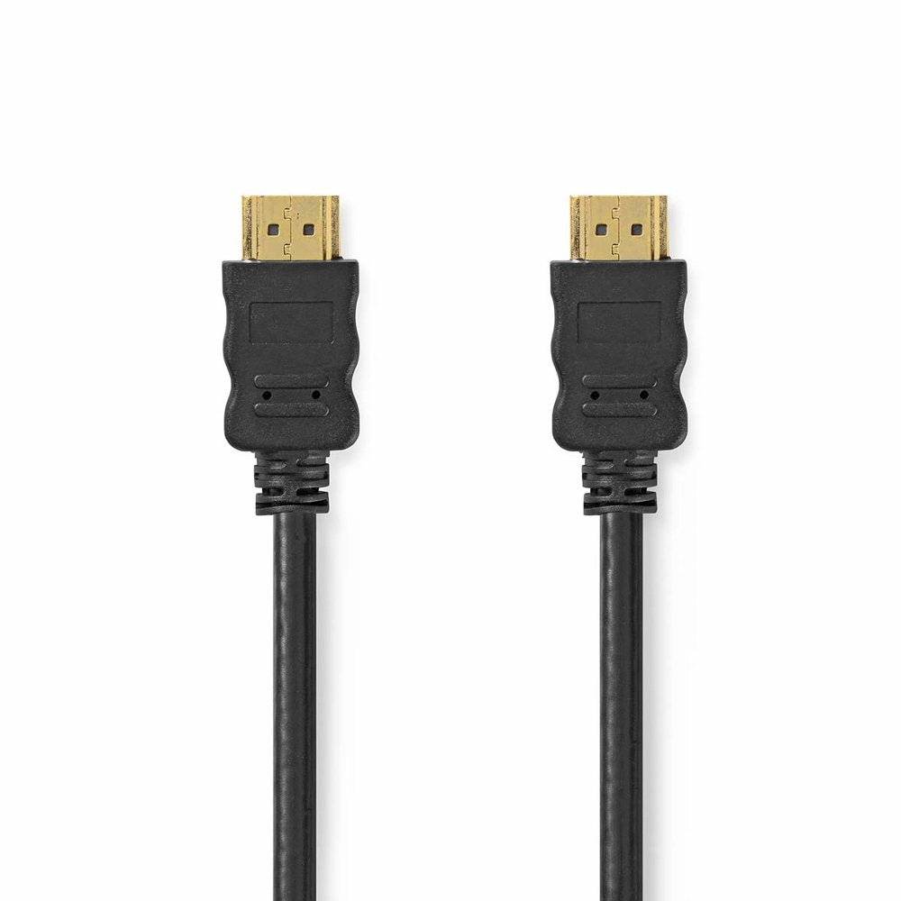 Nedis CVGL34060BK10 | HDMI kabel | 1 m | HDMI Type A (Standaard) Male-naar-Male | 4K | Zwart - Matmuis - Matmuis